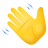 waving hand emoji